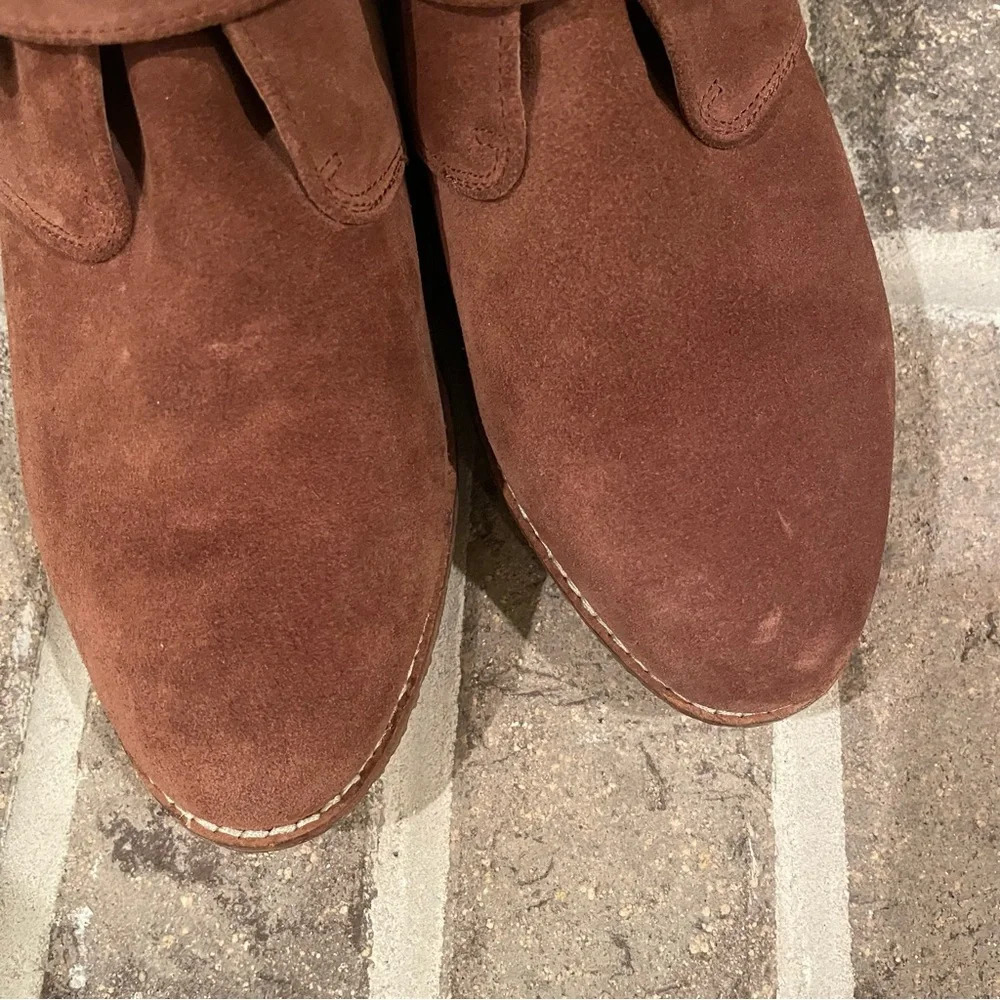 Jack Rogers Izzy Suede Wedge Ankle Booties Size 8.5 - Picture 10 of 11